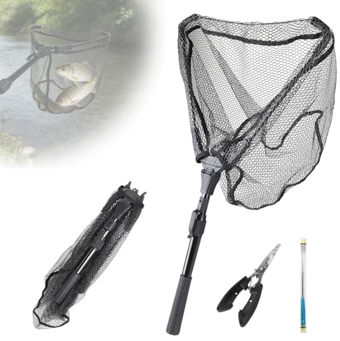 CPROSP Épuisette de Pêche Pliable Télescopique