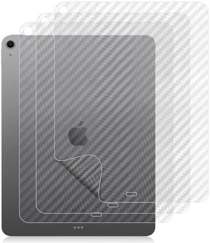 HeeYeal Rückseite Schutzfolie für iPad Air 11 Zoll M4 2026/M3 2025/M2 2024 (A3459/A3460/A3266/A3267/A2902/A2903) [3 Stück] Carbon Muster Kratzfest Rutschfest Rückseite Folie für iPad Air 11 2026