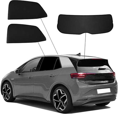 SunClip Sicht- & Sonnenschutz kompatibel mit Volkswagen ID.3 2020- & Cupra Born 2021-, Schwarz