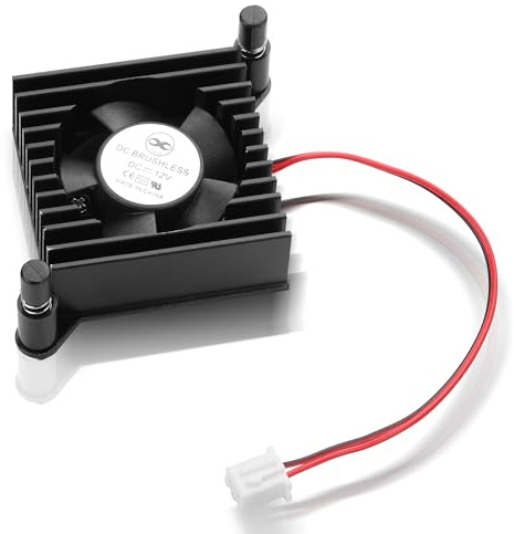 YAODHAOD GPU Lüfter, Aluminium Grafikkarten-Kühler, 55 mm Chiplochabstand, PCI-Lüfter für Videobearbeitung, Business, Büro und Heimcomputer (Schwarz, 5V)