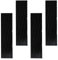 4pcs/Set Wellenreiter Footpad Surfboard Traction Pads Deck Pad, Schwarz