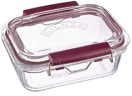 Kilner Jar Recipiente apilable de Vidrio para Alimentos de 0,6 litros, Cristal, 0,60 l, 17 x 12.5 x 7.5 cm