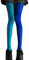 LUOEM Strumpfhosen mehrfarbig Damen Mode Splice Kniestrümpfe Party Kostüm Strümpfe, Lake Blau And Königsblau, Einheitsgröße