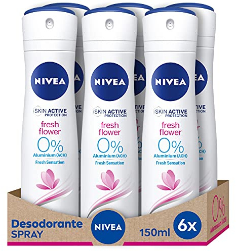 Nivea Deodorant Spray Fresh Flower, 6 er Pack, 6 x 150 ml