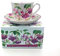 Bone China Breakfast Cup/Saucer Fuchsia Gift Boxed Postage Free UK