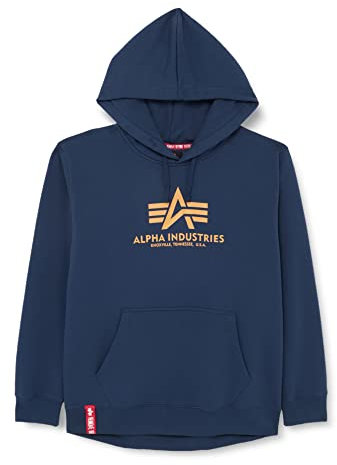 Alpha Industries Basic Hoody Kapuzensweat für Herren New Navy/Wheat