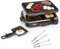 Raclette Barbecue de fête avec fourchettes Teppan pour 4 personnes, petit barbecue de table carré, 500 W