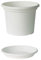 Euro3plast Geo Blumentopf mit Untersetzer 12 Größen und 9 Farben zur Wahl (40 cm, Weiß)