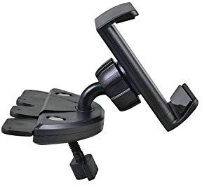 Riloer Supporto per telefono cellulare universale con slot per CD per telefono GPS con supporto per culla da auto