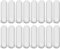 Weewooday 16 Pieces PTFE Magnetic Mixer Stirrer Bar, White Color Stainless Steel Laboratory PTFE Stir Plate Bar, Mixing Plate Magnet Stick (30 mm/ 1.18 Inch)
