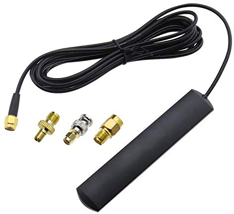 Be In Your Mind 4G LTE Antenne 3DBI SMA Stecker Adapterkabel selbstklebend montiert mit SMA Buchse auf TS9 RP-SMA BNC Stecker Konverter Anschlüsse