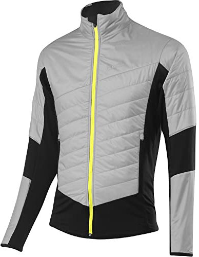 Löffler M Jacket Pace Hybrid Primaloft60 Grau-Schwarz - PrimaLoft Atmungsaktive hochwertige Herren Isolationsjacke, Grö