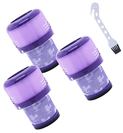 YISORA Lot de 3 filtres pour aspirateur Dyxon V11, filtre de rechange lavable avec brosse de nettoyage pour Dyxon V11 Absolute, Dyxon V11 Anixmal, Dyson V11 Fluffy