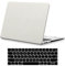 KEROM Funda para MacBook Air de 13 pulgadas 2022-2018 M1 A2337 A2179 A1932, piel de cocodrilo de piel de cocodrilo rígida y cubierta de teclado para MacBook Air de 13.3 pulgadas, color blanco
