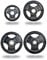 Exersci Rubber Coated Weight Plates 100 KG Set - Weight lifting, Gym, Fitness, Squat, Bench Press, Deadlift (100)
