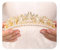 JWICOS Perlen-Tiara-Krone für Damen, silberfarbenes Diadem für Abschlussball, Festzug, Party, Geburtstagsgeschenke, Brautschmuck, Hochzeit, Tiara für Braut, freesize, Perle