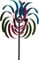 NATIV Windrad für den Garten | Windspiel Gartendeko | Gartenstecker mit 2 Windräder | Metall | kugelgelagerte Propeller | schöner optischer Effekt | farbenfrohe Optik | Höhe: 175 cm