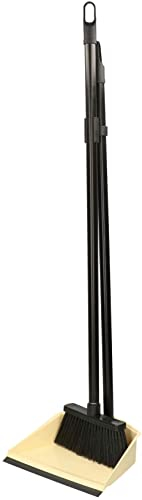 KOTARBAU® Juego de Escoba y recogedor de Mango Largo de Aluminio, Escoba de hogar y recogedor Vertical, Recogedor Largo, Kit de Limpieza con Gancho para Colgar, Set para Barrer, Recogedor con Palo