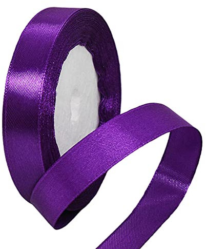 22m Satinband Geschenkband Lila 15mm Breit,Seidenband Lila Dick Schleifenband Satin Dekoband Geschenkverpackung Deko Band Stoffband für Halloween Weihnachten Hochzeit Taufe Geburtstag DIY-Handwerk