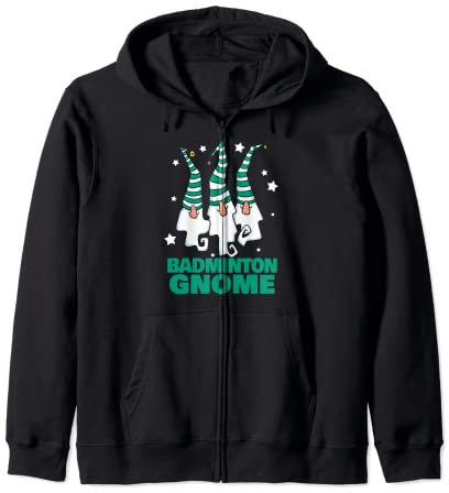 Badminton Zwerg Weihnachten Party Pyjama – Badminton Weihnachten Kapuzenjacke