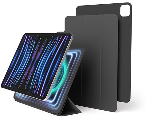 elago Cover Folio Magnetica Compatibile con iPad Pro 11 pollici di 4a,3a,2a Gen. Custodia - Piastra Posteriore Attaccabile ai Materiali Metallici, Compatibile con Apple Pencil e Custodia Pencil elago