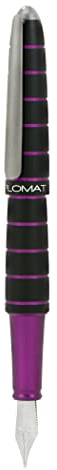 DIPLOMAT ELOX Füllfederhalter EF/Handgefertigt/mit Geschenkbox/Füllhalter Füller Fountain Pen/Füllfederhalter/Farbe: Schwarz Lila, 1 Stück (1er Pack)