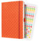 SIGEL J4119 Wochenkalender Jolie 2024, ca. A5, orange, Hardcover, Gummiband, Stiftschlaufe, Einstecktasche, 174 Seiten, aus nachhaltigem Papier, Terminplaner