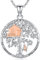 Baum des Lebens Kette Damen Lebensbaum Anhänger Sterling Silber 925 Baum des Lebens Schmuck Silber für Frauen Mädchen Mama