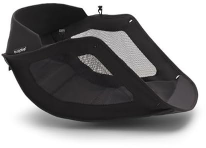 Bugaboo Cesta debajo del asiento Fox 5, Negro, Rectangular, Poliéster, 22 Libras o 10.3 Galones, Solapas Extensibles, Lavable a Máquina