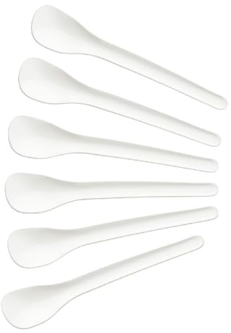 Fackelmann Eierlöffel 14 cm 6 Stück Weiß