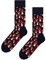 Happy Socks Unisex Mushroom Socken, Mehrfarbig, 36-40