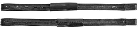 Start Dressage Leder Steigbügelriemen 2,5 cm – Premium weiches Rindsleder, H-Verschluss & Messingbeschläge, Verschiedene Längen, langlebig & komfortabel (Schwarz, 80 cm)