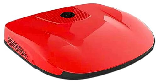 Rooftop DC Air Conditioner, 24V Air Conditioner Top Mount, All-in-1 RV Air Conditioner, Cooling Only, Suitable for RV, Truck, Farm Vehicle, Van, Excavator, Bus (red)