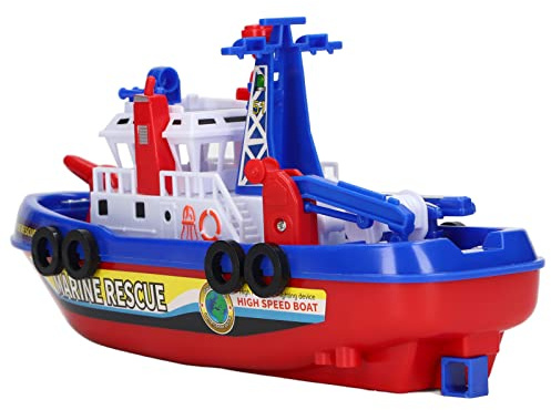 Mrisata Marine Boot Spielzeug Feuer Boot Spielzeug Auto Wasser Sprühen Pädagogische Musik Licht Elektrische Kinder Bad Boot Spielzeug Mädchen