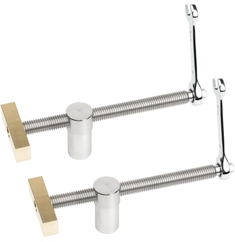 2 Stück extra lange Tisch-Werkbank,Werkbank Klemme für 20-mm-Loch,DIY-Positionierung,Holzbearbeitung,verstellbare Desktop-Clips,Befestigung,Schraubstock