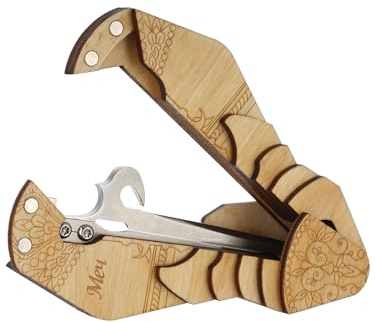 Shamanicshop Maultrommel von D.Glazyrin/Sword (in Holzkoffer) – Professionelles Mundmusikinstrument (Kieferharfe), schöner Klang, hervorragende Qualität, original russische Maultrommel (Kieferharfe,
