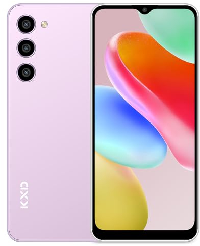 KXD A09 Teléfono Móvil Libres,6.56'' Pantalla HD+ 90Hz, 8GB + 128GB(TF 256GB) Android 12 Moviles, 4000mAh Cámara 13MP Smartphone Octa-Core,4G Dual SIM/Huella Digital/Face ID/GPS