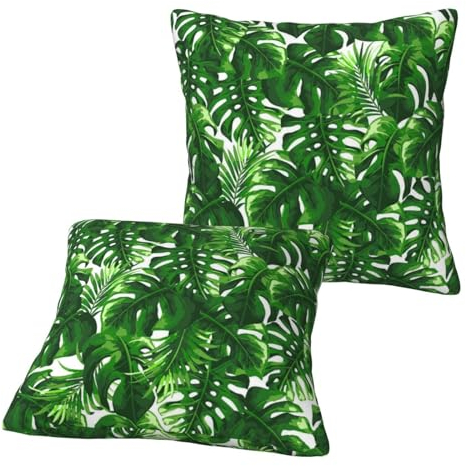 JEWOSS Monstera Deliciosa Bananenpalmenaufdruck