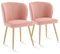 Sepnine Esszimmerstühle 2er Set, Stühle Esszimmer, Samt Küchenstuhl, Polsterstuhl mit Metallbeinen, Komfortable Esszimmermöbel, Ergonomische Dining Chairs