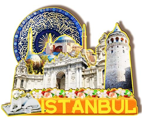 Orlaybar Istanbul Türkei Dekorativer Magnet 3D Kühlschrank Stadt Reise Souvenir Touristengeschenke Handarbeit Handwerk Kühlschrankmagnet Heimdekoration -795
