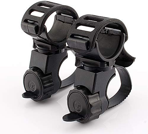 WGFOIP Flashlight Torch Mount LED Light Holder Clip,Large Diameter, Rubber Pad, 360 Degree Head Pedestal for Various Viewing Positions