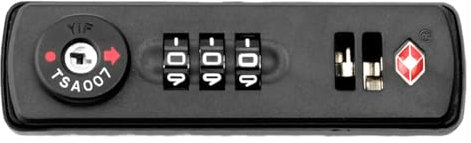 siduytin TSA-zugelassenes Zahlenschloss für sicheres Reisen, ABS Sicherheitsgepäck, Schwarz