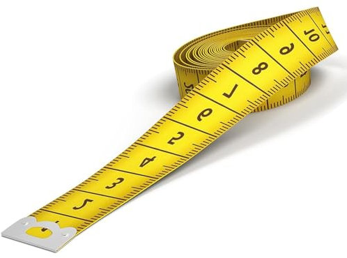 SchneidermaßBand for Sewing Weiches Doppelmaßband 200 cm / 78 Zoll Maßband mit Knopf, Körper- und Umfangsmaßband für Schneider, Handwerker und Haushalte(Gelb)