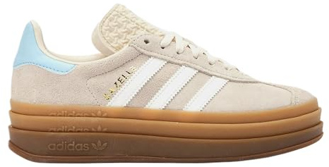 Adidas Gazelle Big Kid Sneaker, Wonder White Clear Sky, 38 EU