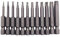 12 Stück Magnetisch Torx Bit Set, 1/4 Torx Schraubendreher Bit Set, T5-T40 50mm Lang Sechskant Schaft S2 StahlStern Kopf Schraubenzieher Bit Satz