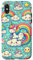 Hülle für iPhone X/XS Einhorn-Muster Kawaii Doodles Illustration
