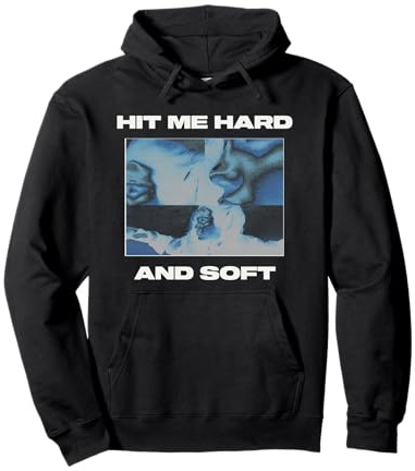 Official Billie Eilish HIT ME HARD AND SOFT Inverted Black Pullover Hoodie