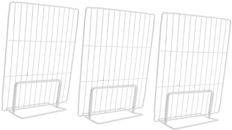 LABRIMP Juego De 3 Divisores De Congelador Organizadores De Refrigerador Y Divisor De Malla De Hierro Ajustable para Uso Doméstico Y Comercial.