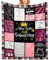 Baogaier Lustige Geschenke für Frauen, Rosa Geburtstag Deko Decke, Weiche Brief Gedruckt Bett Sofa Decke, Geburtstagsgeschenk für Mama, Mädchen, Frau, Freundin, Schwester, Freundin,150x130cm
