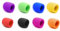 8 Pz colorati Spugna microfono, Antivento microfono, Custodia protettiva in schiuma,Coperture per Microfono Copertura in schiuma per microfono multicolore, spessa, antivento, in spugna, riutilizzabile